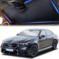 Windshield Sun Shade for Car, SUV & Truck – Patented Design Blocks 99% UV Rays & Heat | 240T Reflective Polyester Sunshade with Storage Bag | Keeps Vehicle Interior Cool | Universal Fit S(59" x 29")