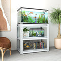 White 3-Tier Metal Shelving Heavy Duty Small Storage Racks, Utility Garage Shelving Organization for Basement Workshop Pantry Balcony