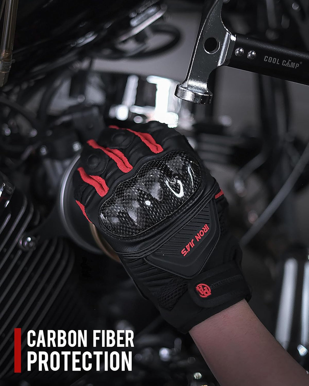 BORLENI Motorcycle Gloves Touch Screen for Men Women Padding Hard Knuckle Cycling Motorbike ATV Hiking Riding Climbing Glove