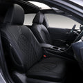 Custom Fit Camry Seat Covers for Toyota Camry LE,SE,SE Nightshade 2018-2024 Full Coverage Waterproof Breathable Leather Car Seat Covers Full Set(Black)