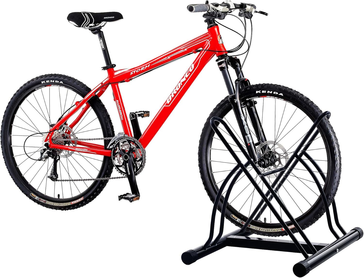 RAD Cycle Mighty Rack Two Bike Floor Stand Bicycle Instant Versitile Pro Quality Bike Park
