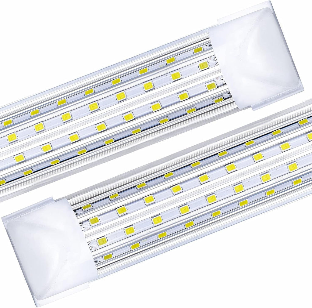 20 Pack, LED Shop Light, 8FT 144W 14500LM 6000K, Cold White, U Shape, Clear Cover, Hight Output, Linkable Shop Lights, T8 LED Tube Lights, LED Shop Lights for Garage 8 Foot with Plug