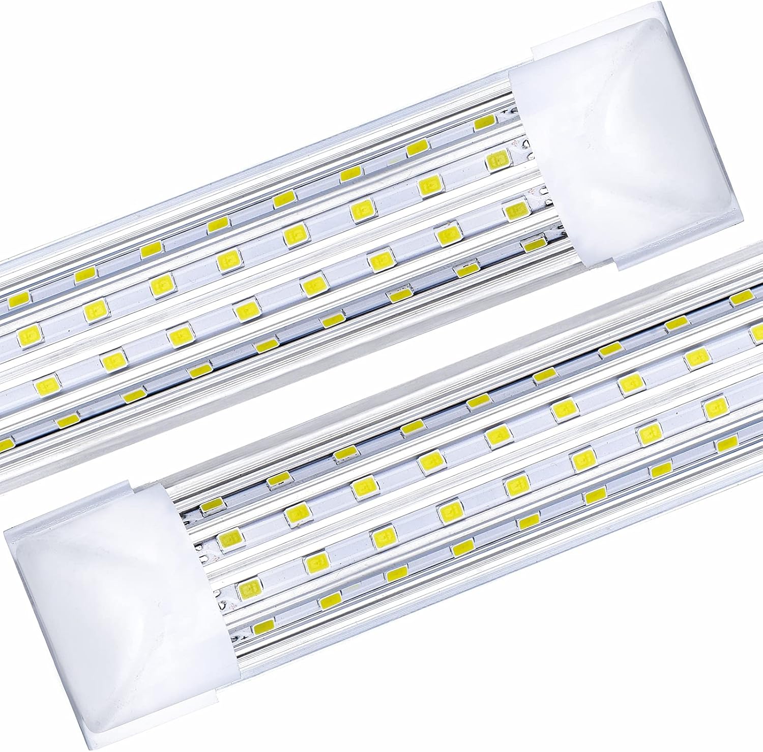 20 Pack, LED Shop Light, 8FT 144W 14500LM 6000K, Cold White, U Shape, Clear Cover, Hight Output, Linkable Shop Lights, T8 LED Tube Lights, LED Shop Lights for Garage 8 Foot with Plug