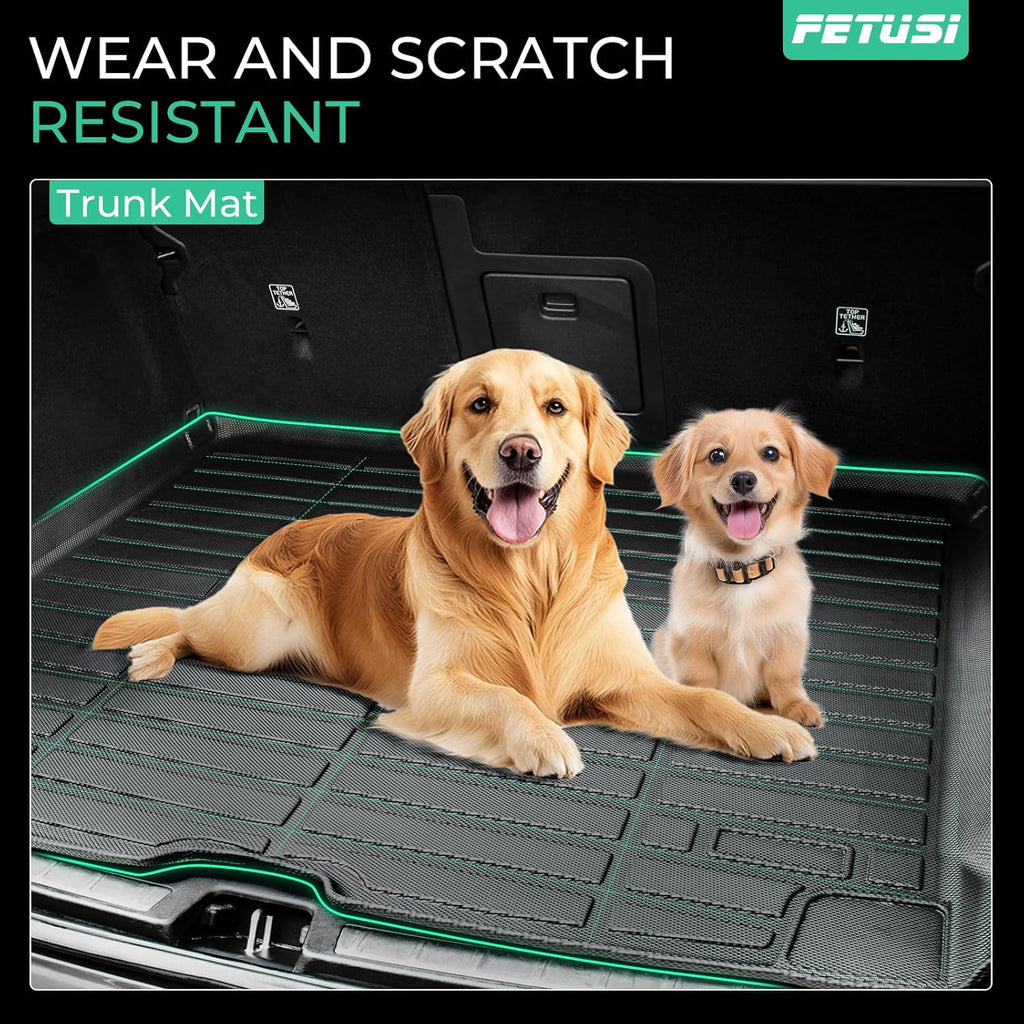 Floor Mats & Cargo Liner Set Custom Fit for Mazda CX-70,CX 70 PHEV 2025 All Weather Protection for Car Mats Anti-Slip TPE Odorless Floor Liners Mazda CX-70 Accessories Waterproof Trunk Mat, Black