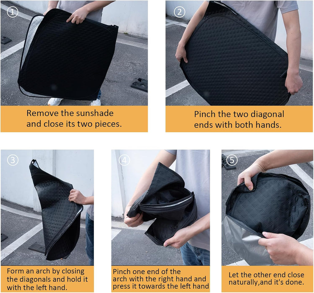 Car Windshield Sun Shade 5 Layers Thick for Mercedes-Benz GLE SUV 2020-202 2025 - Front Window Sunshade Sun Visor Accessories - Protector for GLE300 GLE350 GLE450 Vehicle Reflect UV Sun and Heat
