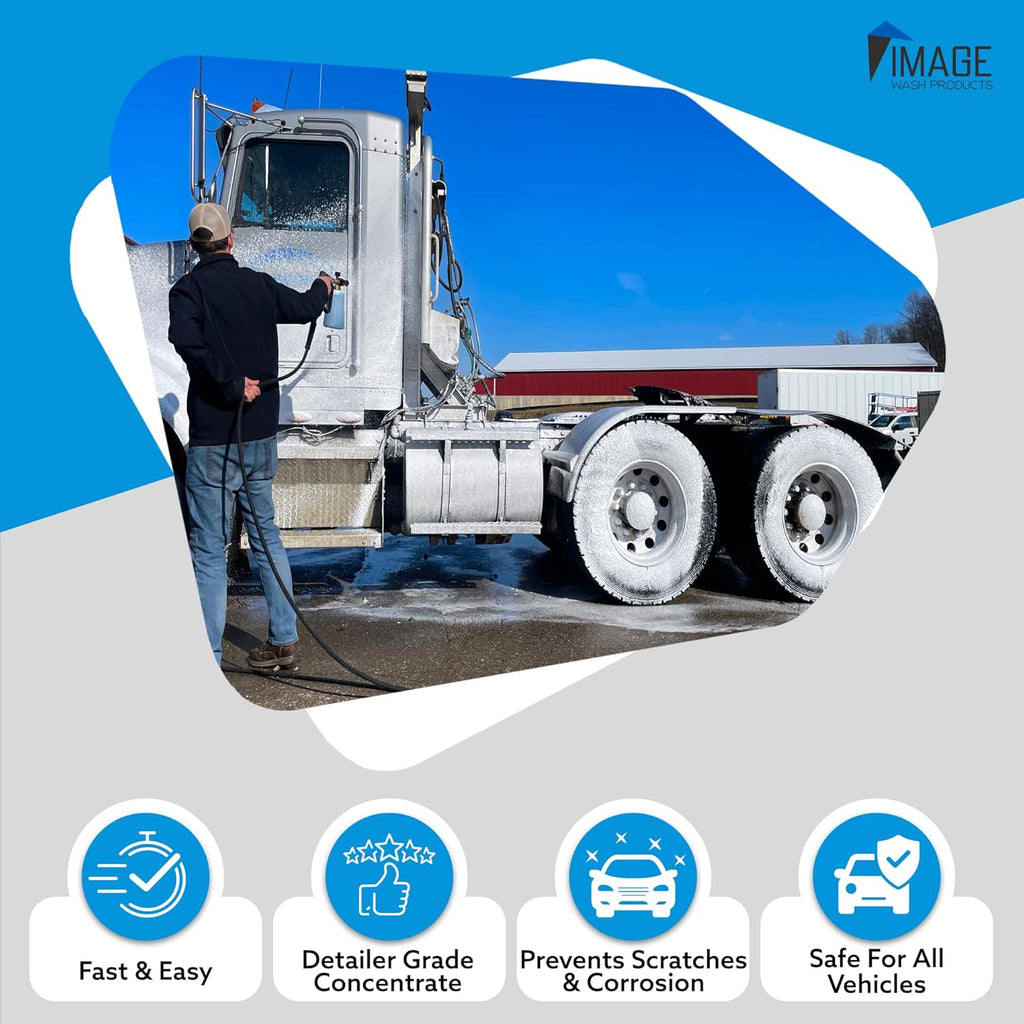 Image Wash Products Wax Replacement (Foamable) - Protectant for Any Size Vehicle. Foam On/Rinse Off (5 Gallon)