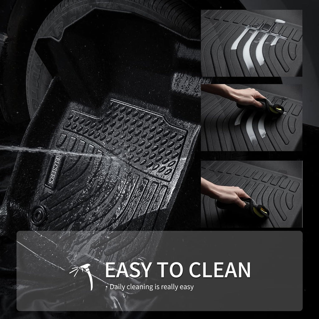 KELCSEECS Floor Mats & Cargo Liner(in Upper Position) for 2017 2018 2019 2020 2021 2022 Honda CRV(Not for Hybrid) Car Mats Automotive Cargo Mat Trunk Mat CR-V All Weather Floor Mats Trunk Liner