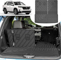 Original Cargo Mat Fit for Honda Pilot 2023-2025: Cargo Liner with Backrest Mat Behind 3rd Row Back Seat Protector - All Weather Protection Waterproof Trunk Mat with Back Seat Cover Pilot Accessories