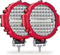 Round LED Light Pods, 7 Inch 120W 10000lm LED Off Road Driving Auxiliary Fog Lights 12V 24V for Trucks ATV SXS RZR UTV Golf Cart 4x4 Car Offroad Lighting Waterproof (2 Pack)
