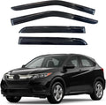 KPY Window Visor Compatible with Honda HR-V 2016-2022 (HRV), 4PC Rain Guard Side Window Vent Deflectors Tape-On Mugen Style, 2016 2017 2018 2019 2020 2021 2022