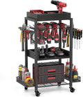 DEWALT Power Tool Organizer - Garage Storage Shelving with Rolling Cart & Open Tool Chest Cabinet Box Organizer with Wheels - Workshop & Gift Ideas for Men, Dad