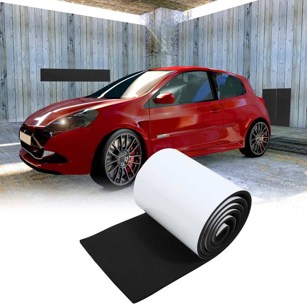X AUTOHAUX 2000x200x6.5mm Car Garage Wall Guard Door Bumper Protector Anti Collision Waterproof Black