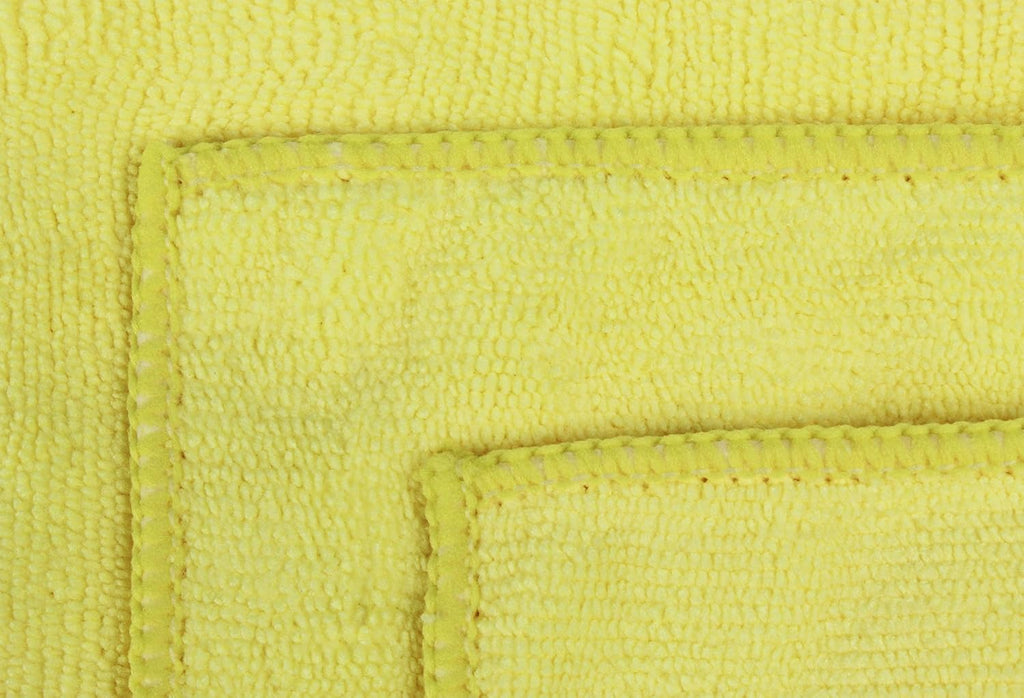 Eurow 300 GSM Microfiber Cleaning Towels, Reusable, Lint-Free, Streak-Free, Ultra Absorbent Cloths for Car, Home, Kitchen, RV, Dairy Use, Machine Washable and Scratch-Safe, 12x12in, 50-Pack, Yellow
