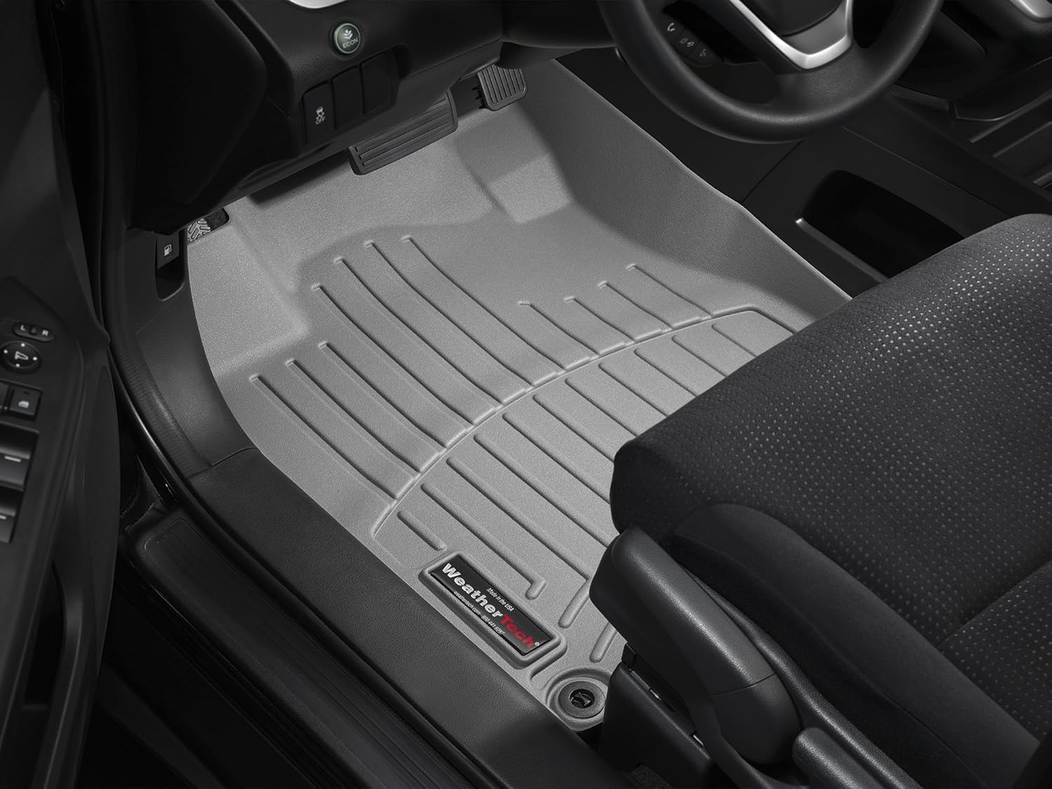 WeatherTech Custom Fit FloorLiners for Honda CR-V, CR-V Hybrid - 1st & 2nd Row (441780-1-2), Black