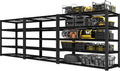 PrimeZone Heavy Duty Storage Shelves - 48" W X 18" D X 72" H Adjustable Garage Wire Shelving Unit, 5 Tier Industrial Metal Shelf Standing Utility Rack for Warehouse, Pantry, Basement, Black, 3 Pack