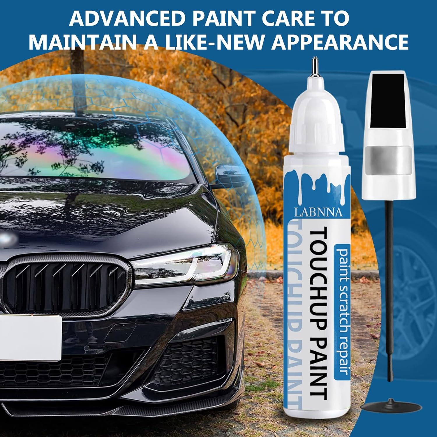 Celestial Silver Metallic (1J9) Touch Up Paint for Toyota-Exact Match 2 in 1 touchup Paint Pen for Chips and Nicks Repair Car Paint Scratch Repair Kit