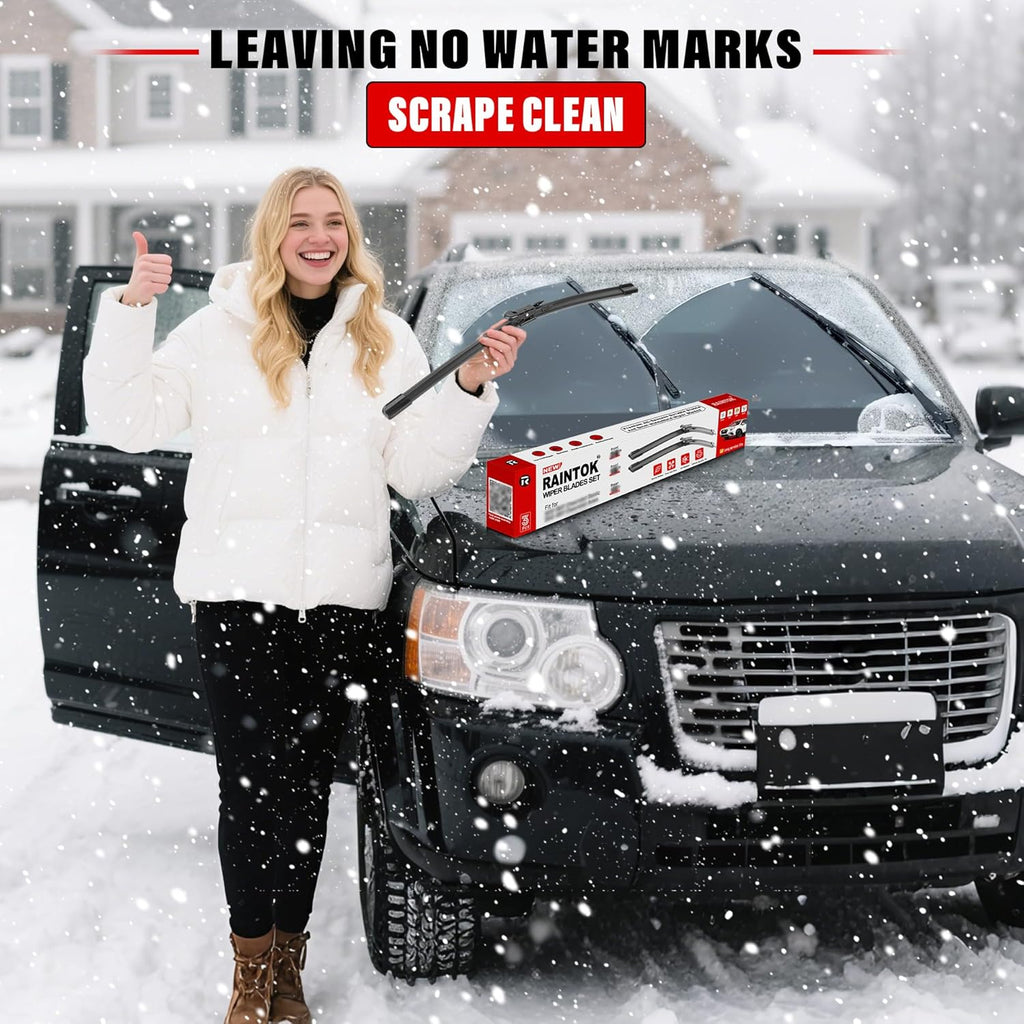 Windshield Wiper Blades Replacement for Mazda 3 2010 2011 2012 2013 Original Factory Quality Front Rear Wipers Blade Set for My Car - 24" 19" 14" (Pack of 3)
