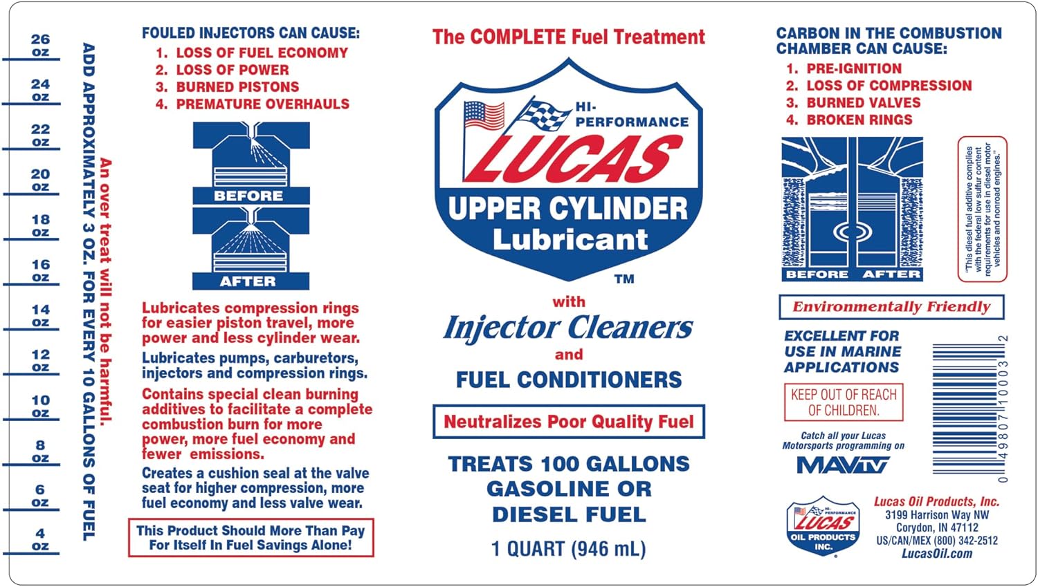 Lucas Oil 10003 Fuel Treatment - 1 Quart