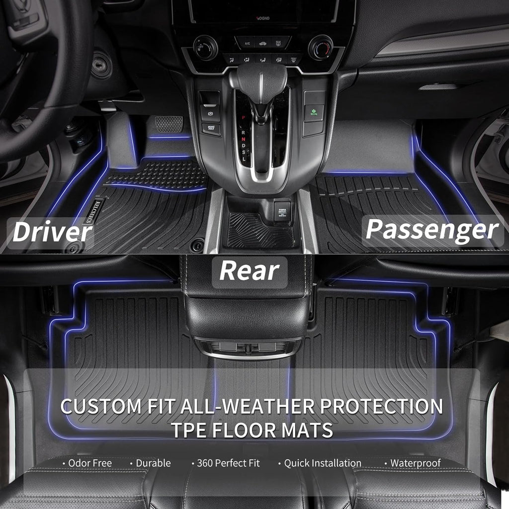 KELCSEECS Floor Mats & Cargo Liner Custom for Nissan Kicks 2025 2026 SR SV(Not fit S),All Weather Protection Anti-Slip TPE Floor Liners Full Set Nissan Kicks Accessories Black