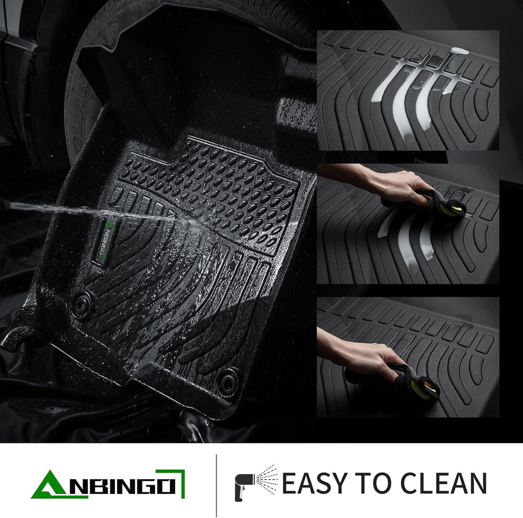 ANBINGO®-Floor Mats Custom for 2024 2025 Ford Ranger (SuperCrew Cab) All Weather for Ford Ranger Floor Mats Protection TPE Waterproof Ranger Car Floor Liners, for 2024 Ranger Accessories