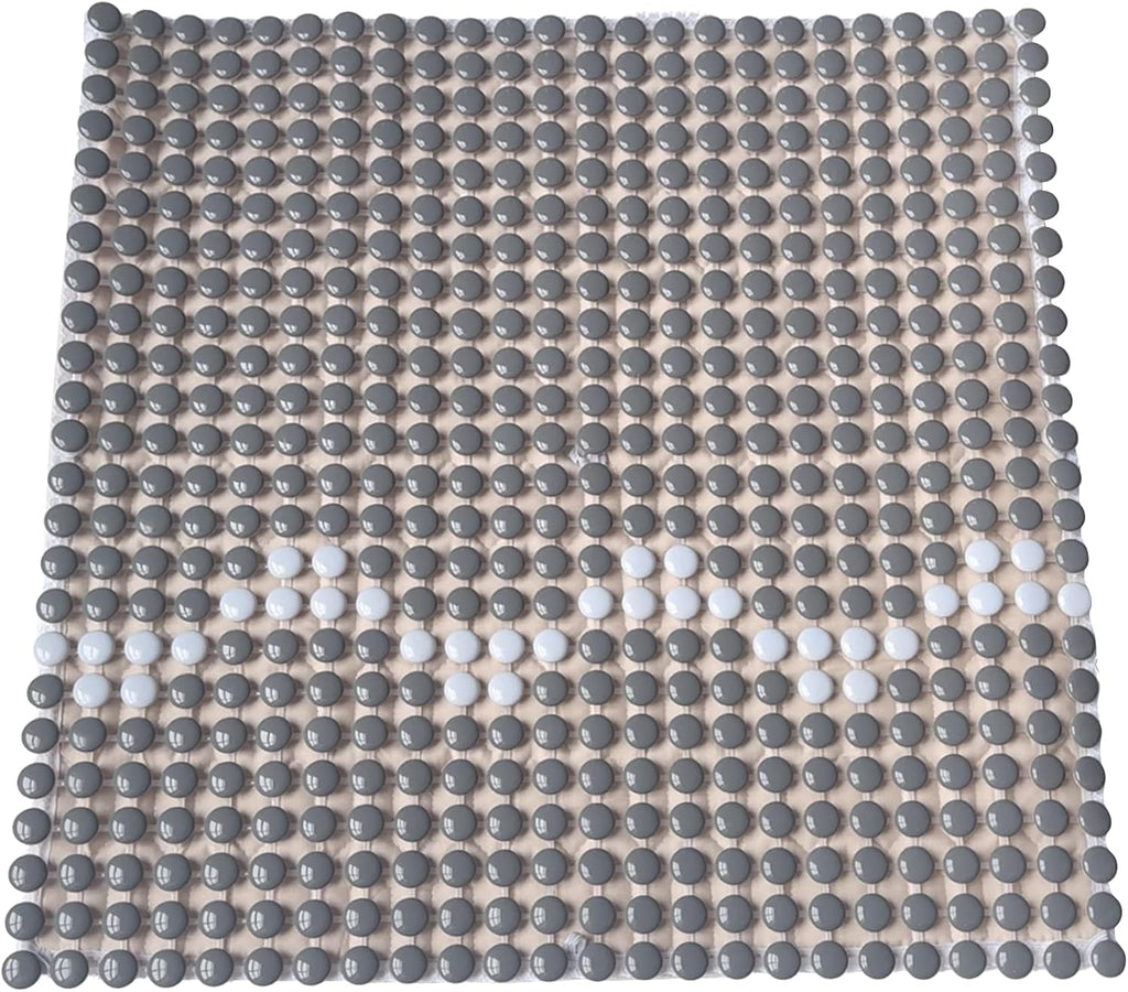 HOMREST Cooling Car Seat Cushion Back Pain Relief Ceramic Beaded Seat Cover Comfy Extreme Summer Massage Seat Pad for Car, Trucks,Executive Office Chairs(Grey)