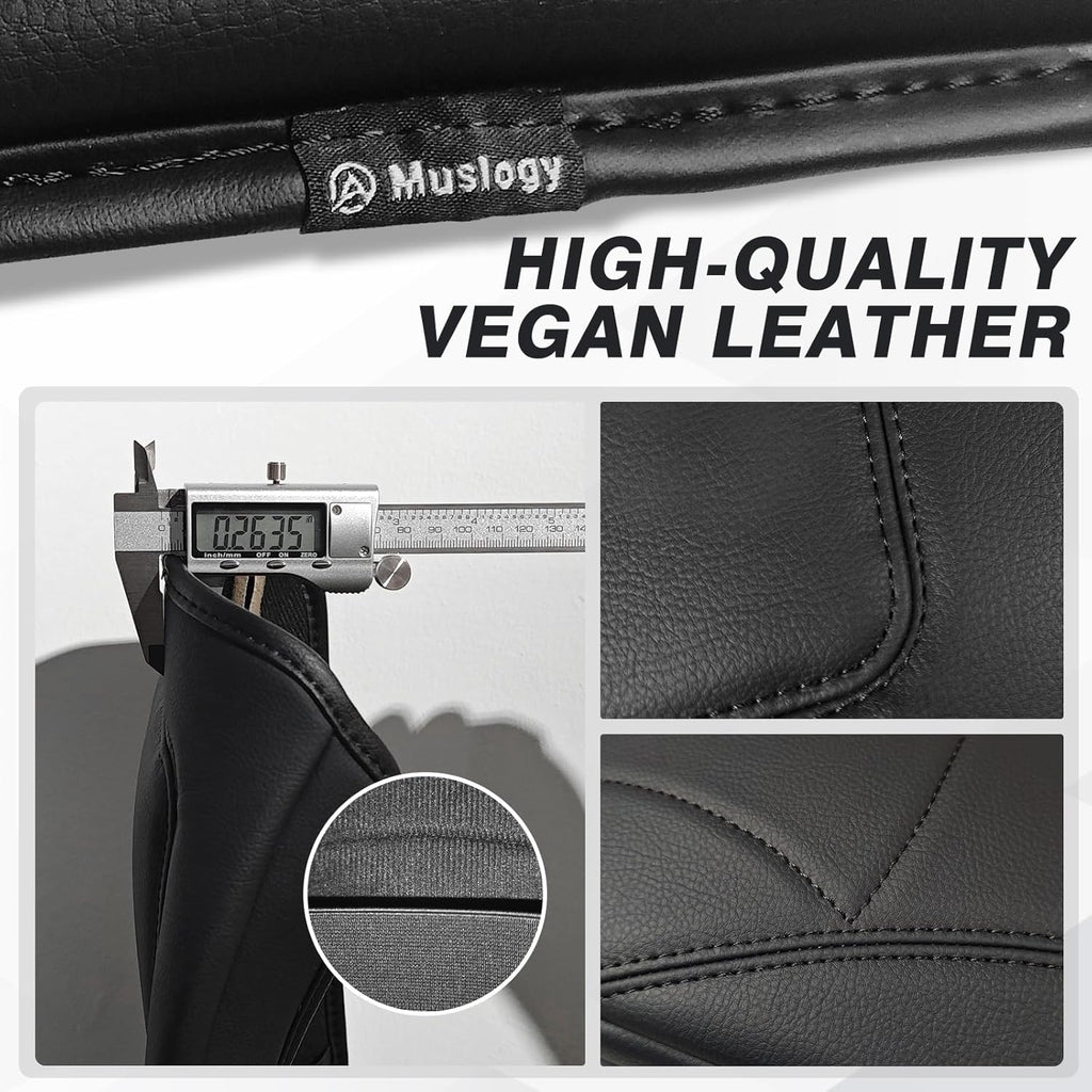 Muslogy Center Console Armrest Cover Compatible with Toyota RAV4 2019-2025 Comfort Armrest Pad Arm Rest Cushion Vegan Leather Protector Regular Thick