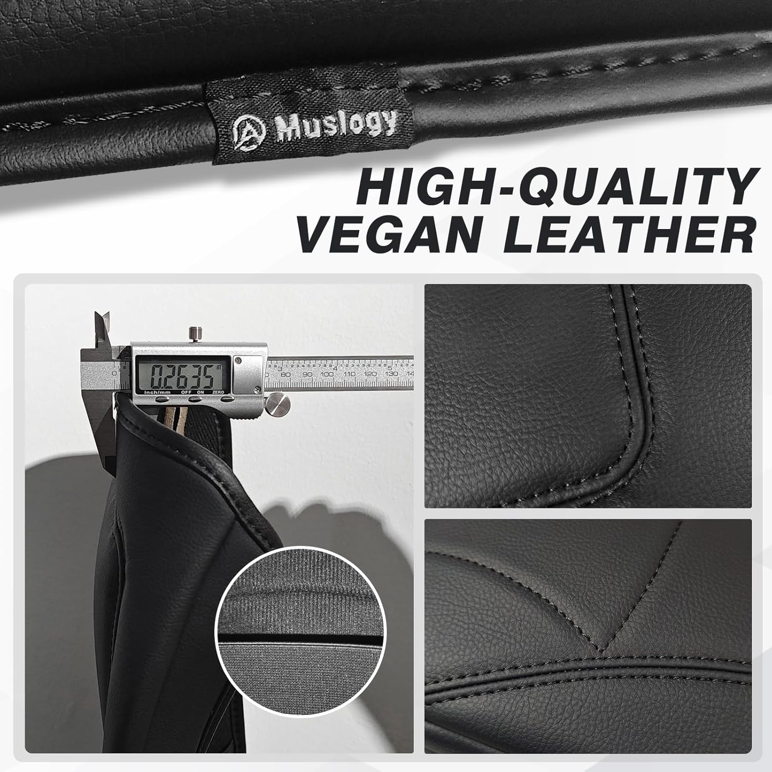 Muslogy Center Console Armrest Cover Compatible with Toyota RAV4 2019-2025 Comfort Armrest Pad Arm Rest Cushion Vegan Leather Protector Regular Thick
