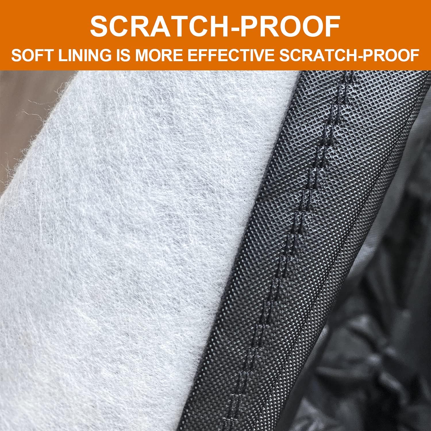 Kayme 7 Layers Heavy Duty SUV Car Cover Waterproof All Weather, Full Exterior Cover Outdoor Snow Sun Uv Protection with Zipper for Automobiles, Universal Fit for SUV Jeep (182-190 inch)