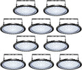 Viugreum 10 Pack 200W UFO LED High Bay Light, 20000LM 6500K Daylight White LED Warehouse Lighting, IP65 Waterproof Commercial Bay Lighting for Garage Barn Workshop