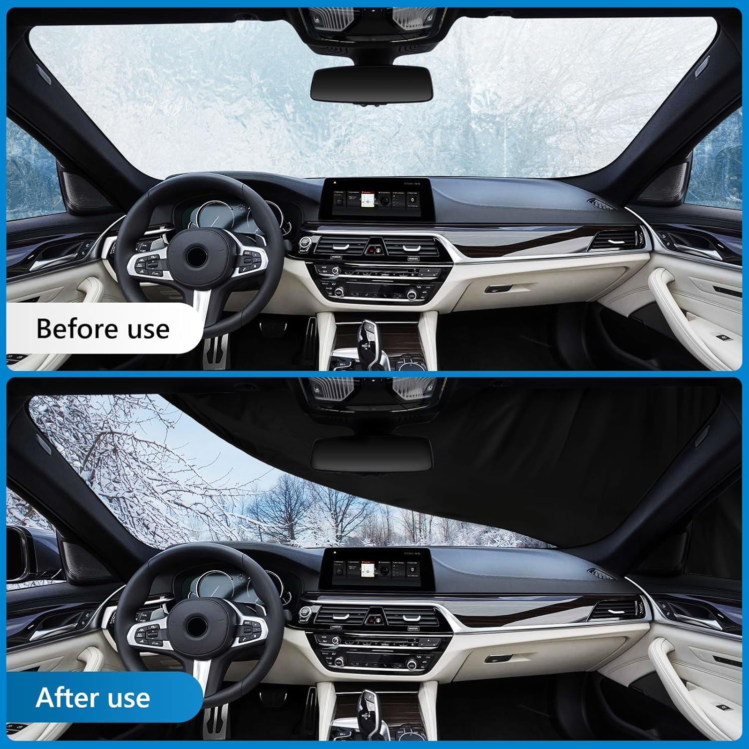 Custom Fit for Volkswagen Beetle Bug 2-Door 1960-1980 Sedan Car Cover Waterproof Heavy Duty All-Weather Protection with Door Zipper & Storage Bag