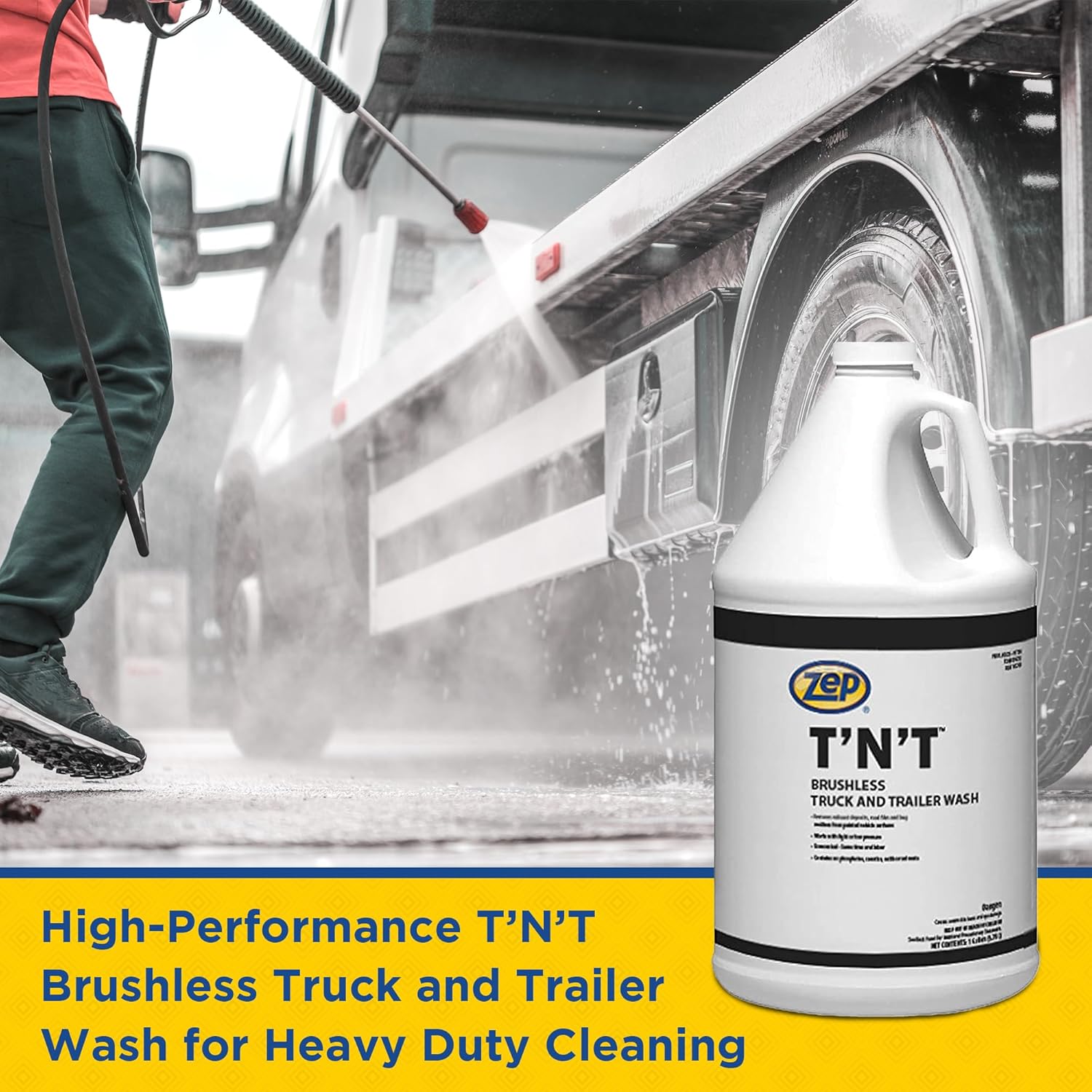 Zep T'N'T Truck and Trailer Wash - 1 Gallon (Case of 4) - 37624