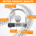 Funmit Trailer Lock Universal Hitch Lock with Combination Lock, fit 1-7/8", 2", 2-5/16" Coupler, Camper Accessories for Travel Trailers Boats Trucks Rvs Grey