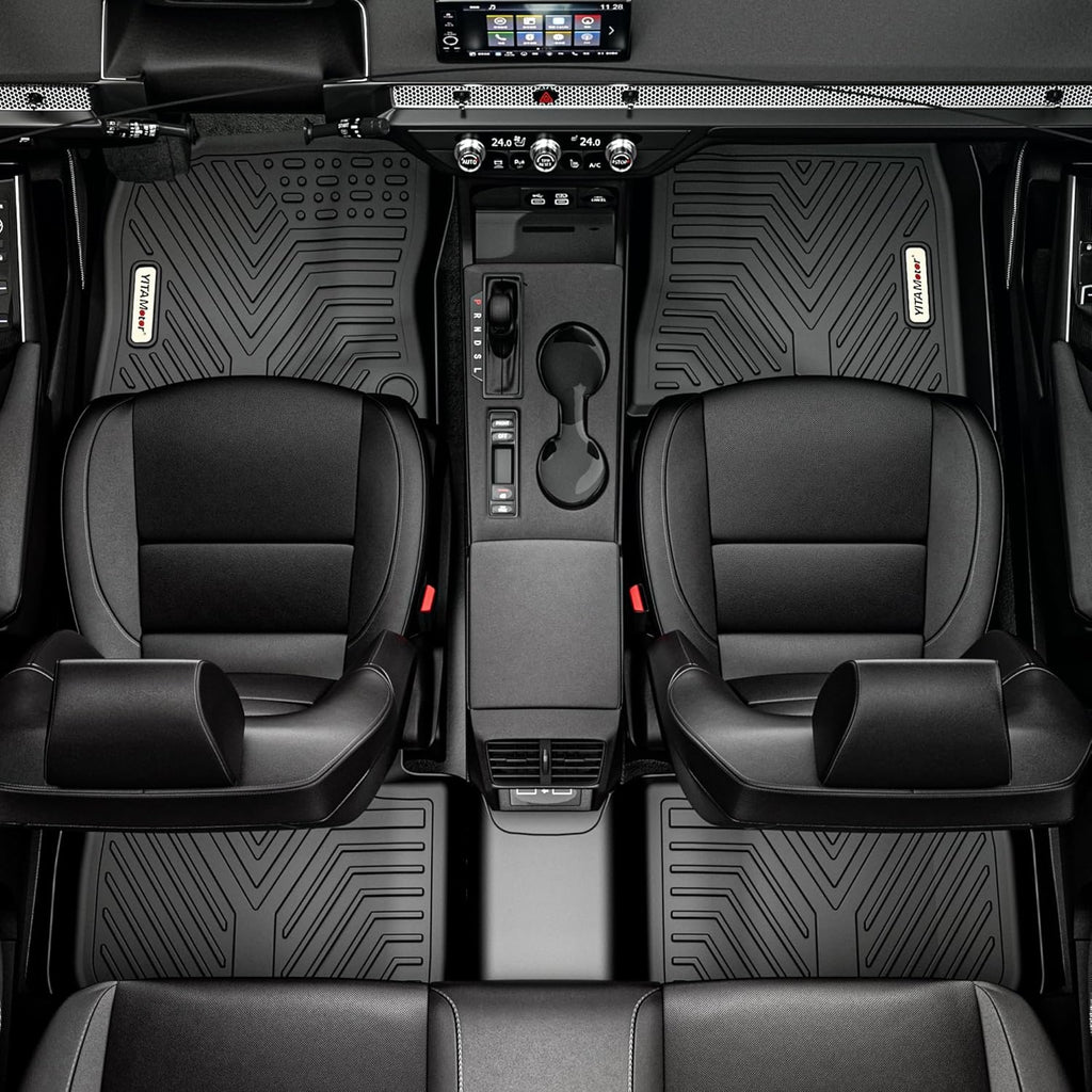 YITAMOTOR Floor Mats Compatible with 2021-2025 Ford Bronco Sport, All Weather Protection Custom Fit Black 2 Row Floor Mats Liner Set