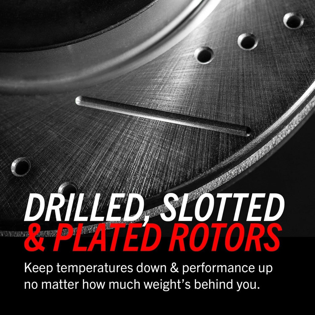 Power Stop KC3118-36 Front Z36 Truck and Tow Brake Kit with Calipers For Chrysler Town & Country, Dodge Grand Caravan, Ram C/V, VW Routan [Model Specific]