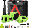 Electric Car Jack Kit 5Ton 12V Car Jack(Lifting Range: 6.1~20.86 inch) with Impact Wrench Tire Inflator for SUV MPV Sedan Truck Change Tires Garage Repair and Emergency Tire Change