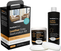 Furniture Clinic Leather Easy Restoration Kit | with Leather Recoloring Balm, Cleaner, Sponge, and Cloth | Repair Kit for Scratched and Faded Furniture (Dark Brown)