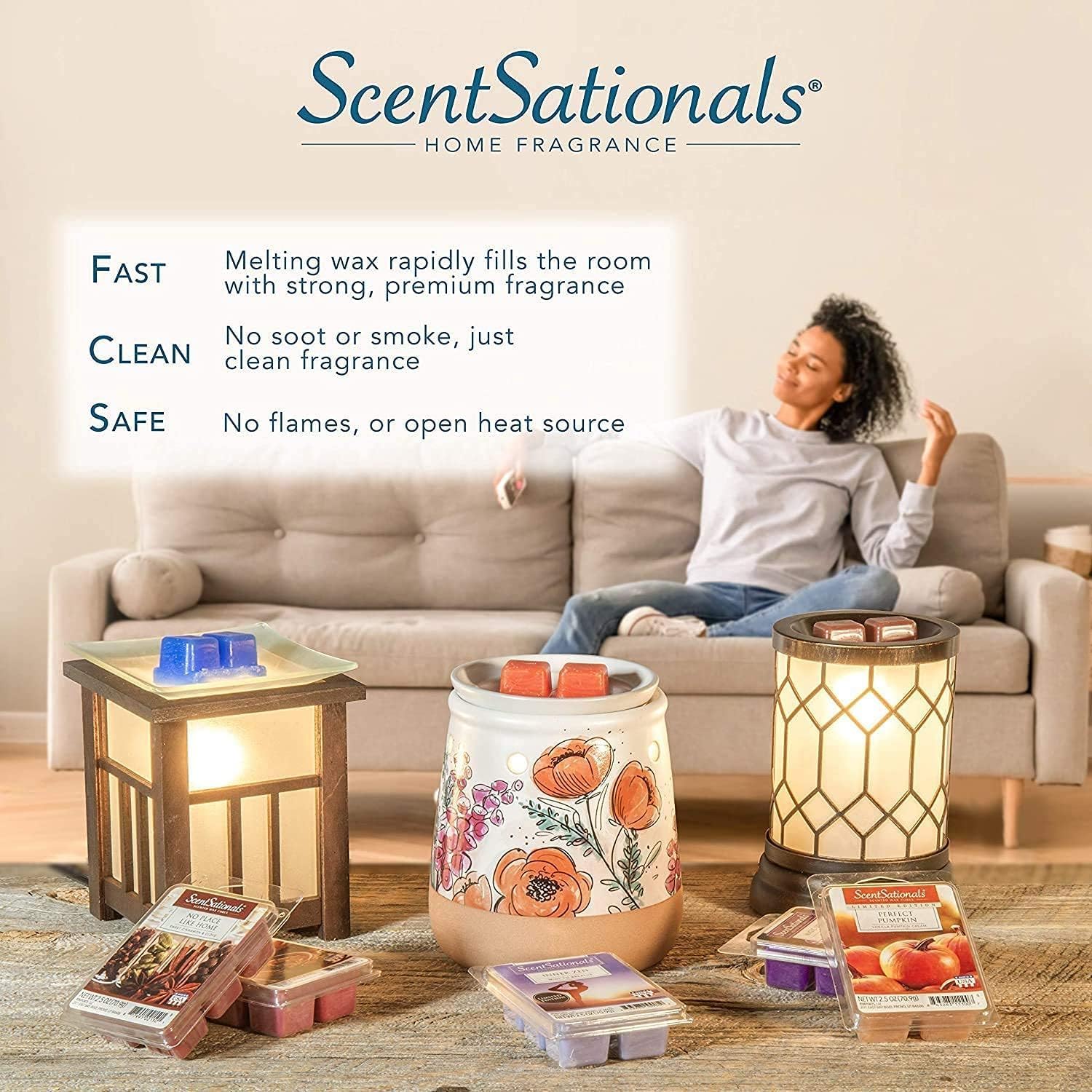 Scentsationals Wax Melts, Wax Cubes Strong Scent - Frozen Lemonade - Long Lasting Scented Wax Melts for Warmer, 10oz (24-Cubes)