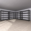 5-Tier Heavy Duty Garage Shelving Unit with Wire Shelves,3000 LBS Capacity Metal Storage Rack 76"H x 60"W x 24"D,Adjustable Boltless Steel Shelves for Garage,Basement,Pantry,Warehouse.4 Pack