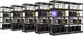 HOMEDANT 5-Tier Laminated Boltless Heavy Duty Metal Shelving Unit Adjustable Garage Storage Utility Rack Shelves Organization Shelf Warehouse Industrial 39.8" W x 18.2" D x 71.3" H 10Pack