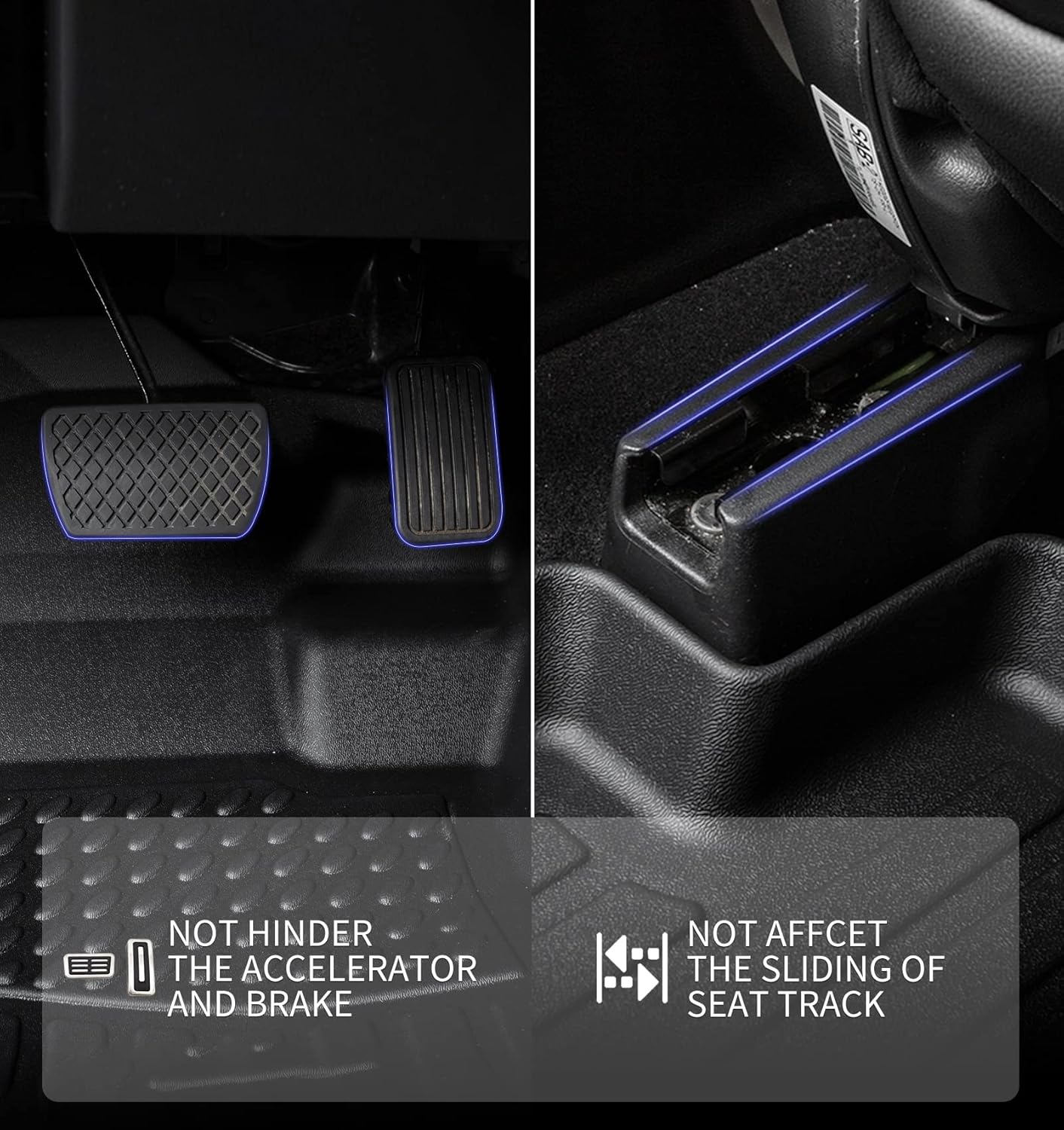 KELCSEECS® Floor Mats & Cargo Liner Custom for Volkswagen Jetta 2019-2025 All Weather Protection TPE Floor Liners Front& Rear Row Full Set Accessories Black