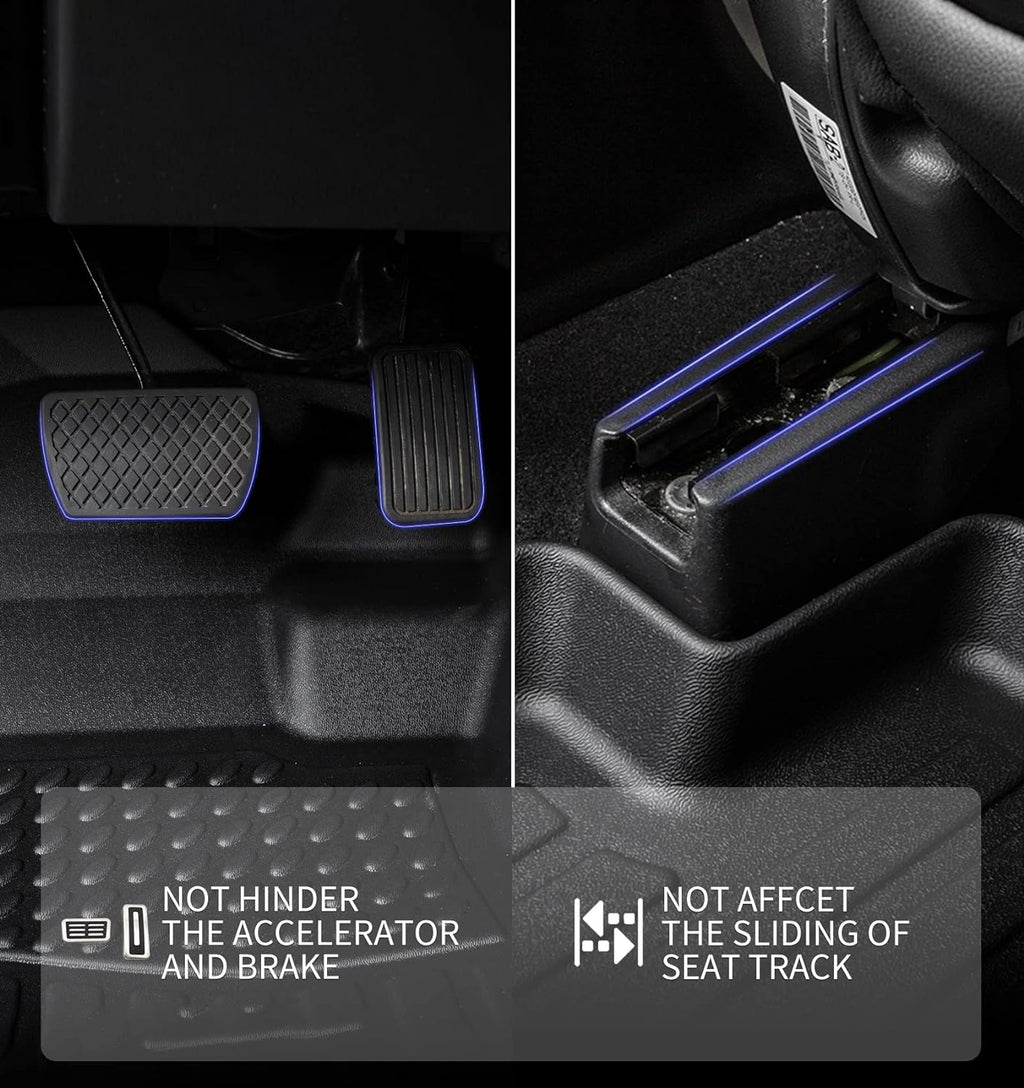 KELCSEECS Floor Mats & Cargo Liner Custom for Nissan Altima 2019-2024 All Weather Protection TPE Floor Liners Front& Rear Row Full Set Accessories Black
