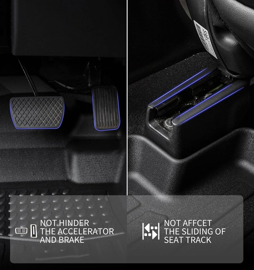 KELCSEECS® Floor Mats & Cargo Liner Custom for 2020-2025 Nissan Versa All Weather Protection TPE Floor Liners Front& Rear Row Full Set Nissan Versa Accessories Black
