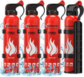 Upgraded 8-IN-1 Fire Extinguisher for Home Vehicle Car Kitchen Boat, Small Fire Extinguishers Spray with Mount for Class A B C K Fire, Portable Non-Toxic Prevent Re-Ignition Easy Clean (4 Pack)