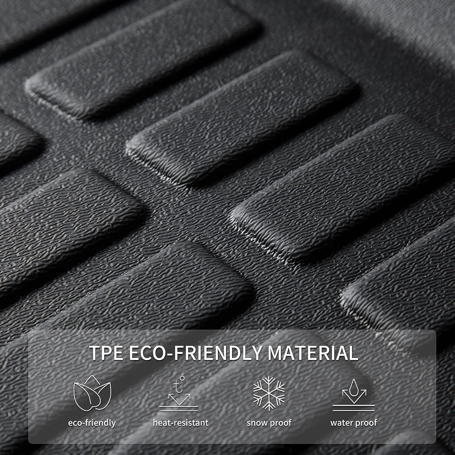 KELCSEECS Floor Mats & Cargo Liner Custom for Audi A6 (Not for A6 Allroad Models) 2019-2024 2025,All Weather Protection TPE Floor Liners Front Row and Second Row Full Set Accessories Black