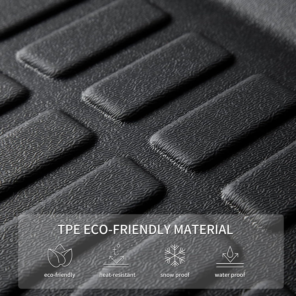 KELCSEECS® Floor Mats Custom for Hyundai Elantra 2020 2019 2018 2017 All Weather Protection TPE Heavy Duty Non-Slip Automotive Floor Liners Fits Front & 2nd Row Full Set Accessories, Black