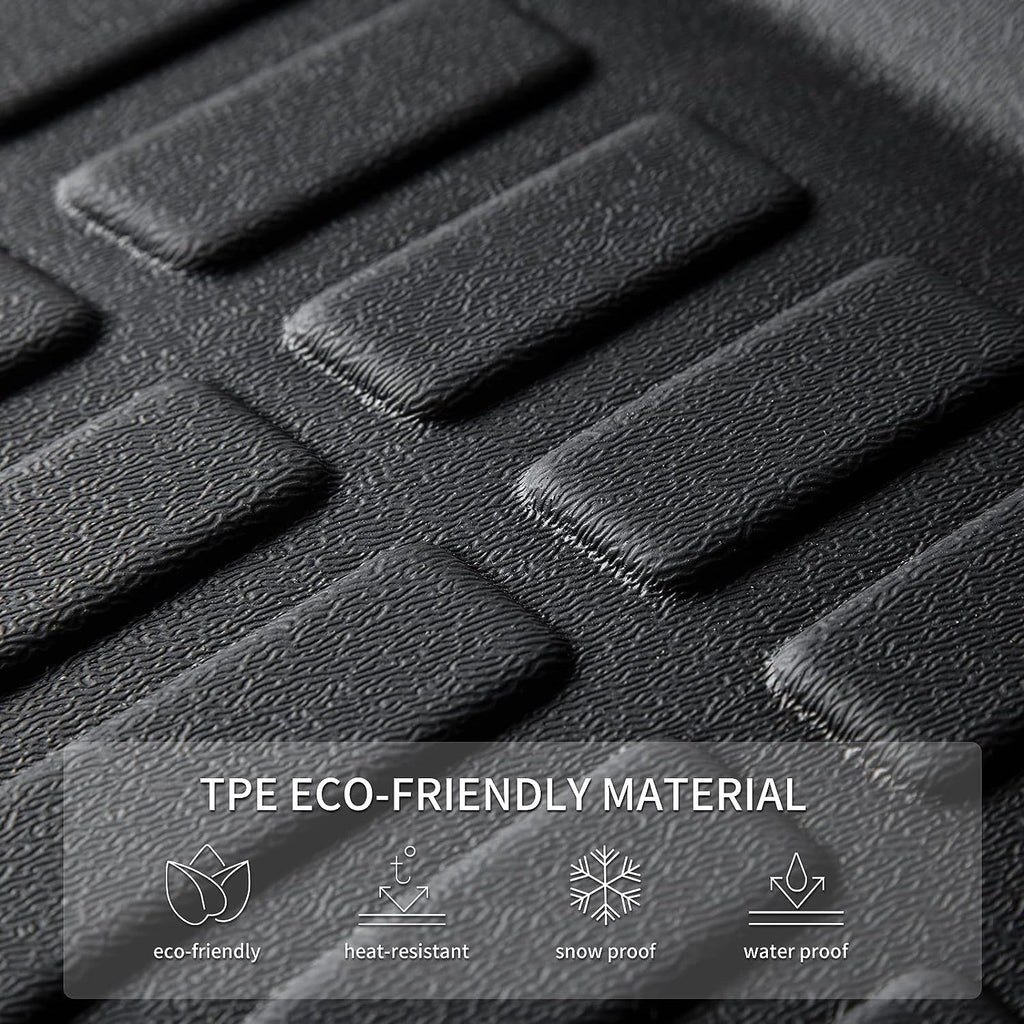 KELCSEECS Floor Mats & Cargo Liner Full Set Custom for 2025 2024 2023 Hyundai Ioniq 6 Car Mats Automotive Cargo Mat Floor Liners Trunk Liner Hyundai IONIQ 6 All Weather Trunk Mat Accessories Black