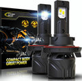 Cougar Motor H13 Bulbs, 9008 Fog Lights 6500K White Non-Polarity H13 Fog Bulb or Off-Road Use Plug and Play - Pack of 2