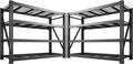 Bepatio 11000LBS Garage Shelving Heavy Duty Storage Shelves Adjustable 4-Tier Metal Shelving Uints Heavy Duty Industrial Shelves for Garage, Warehouse Basement Storage Room 24" D × 60" W × 72" H