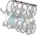 Mount-It! WheelsUp Bike Wall Mount for 6 Bikes | Heavy-Duty Garage Storage Rack | Adjustable Padded Hooks | Space-Saving Vertical Bike Storage Solution for Home and Garage, Max Capacity 330 lbs