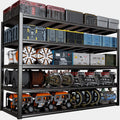 65" W Garage Shelving Heavy Duty, Adjustable 5 Tier Metal Shelves, Commercial Metal Shelf Rack, Industrial Shelving